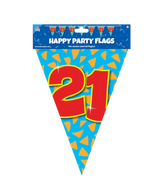 Vlaggenlijn 21 Jaar Gekleurd 10m